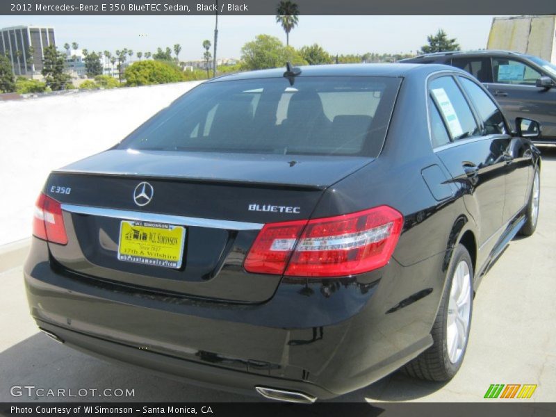 Black / Black 2012 Mercedes-Benz E 350 BlueTEC Sedan