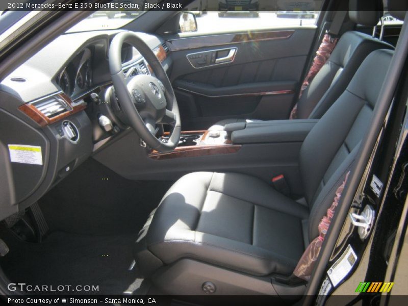 Black / Black 2012 Mercedes-Benz E 350 BlueTEC Sedan