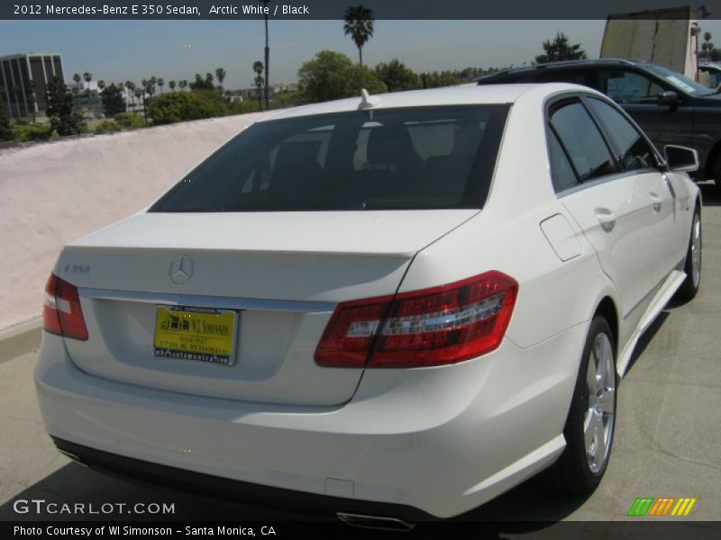 Arctic White / Black 2012 Mercedes-Benz E 350 Sedan
