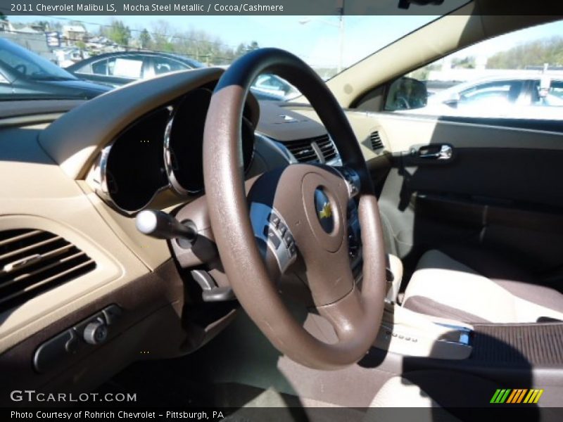 Mocha Steel Metallic / Cocoa/Cashmere 2011 Chevrolet Malibu LS