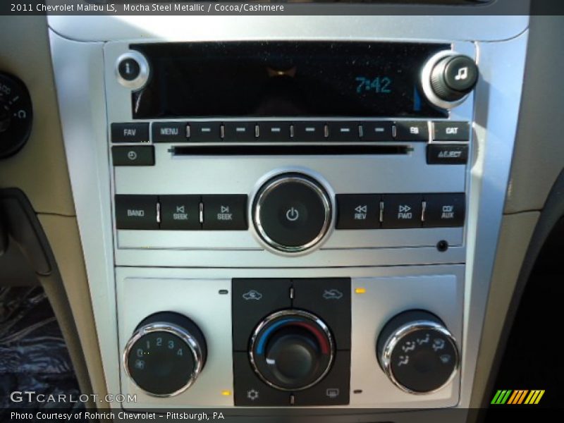 Mocha Steel Metallic / Cocoa/Cashmere 2011 Chevrolet Malibu LS