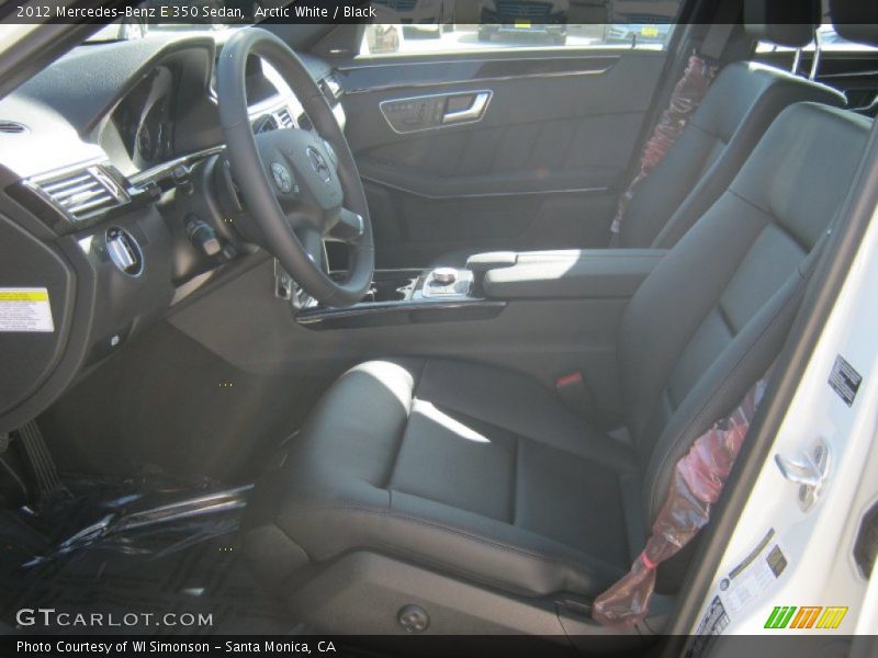 Arctic White / Black 2012 Mercedes-Benz E 350 Sedan