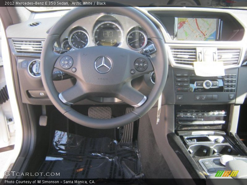 Arctic White / Black 2012 Mercedes-Benz E 350 Sedan