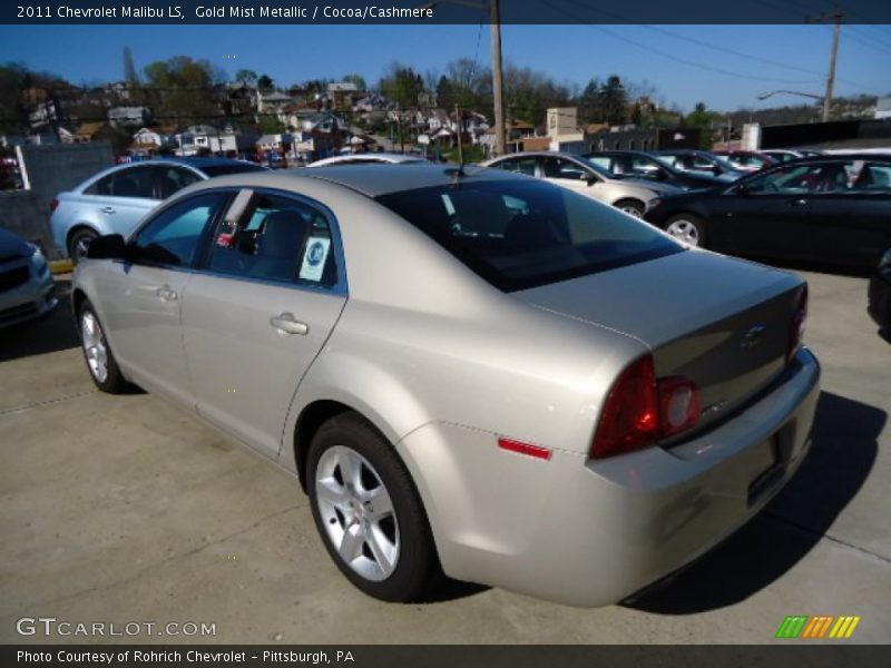 Gold Mist Metallic / Cocoa/Cashmere 2011 Chevrolet Malibu LS