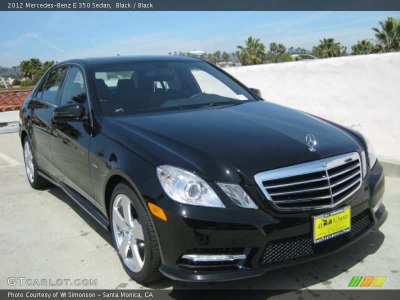 Black / Black 2012 Mercedes-Benz E 350 Sedan