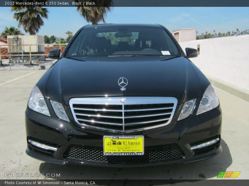 Black / Black 2012 Mercedes-Benz E 350 Sedan