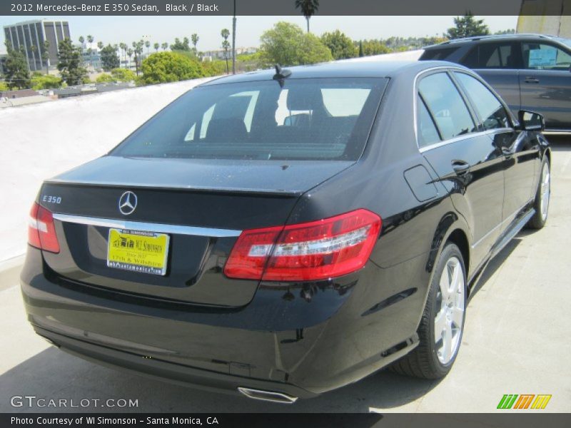 Black / Black 2012 Mercedes-Benz E 350 Sedan