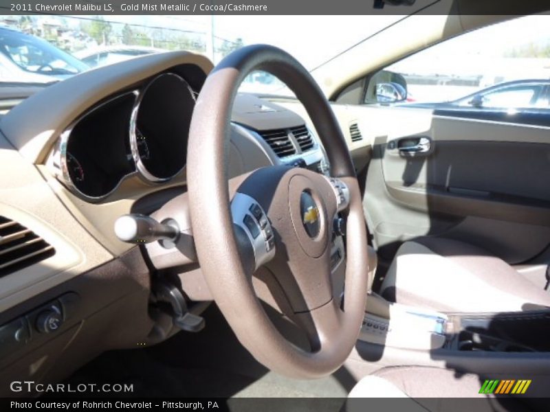 Gold Mist Metallic / Cocoa/Cashmere 2011 Chevrolet Malibu LS