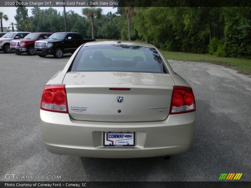 White Gold Pearl / Dark Slate Gray 2010 Dodge Charger SXT