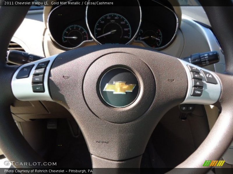 Gold Mist Metallic / Cocoa/Cashmere 2011 Chevrolet Malibu LS