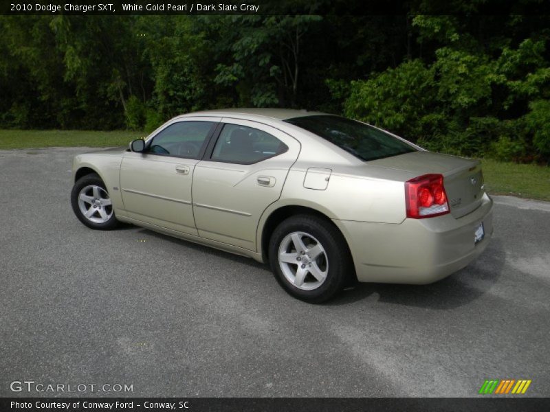 White Gold Pearl / Dark Slate Gray 2010 Dodge Charger SXT