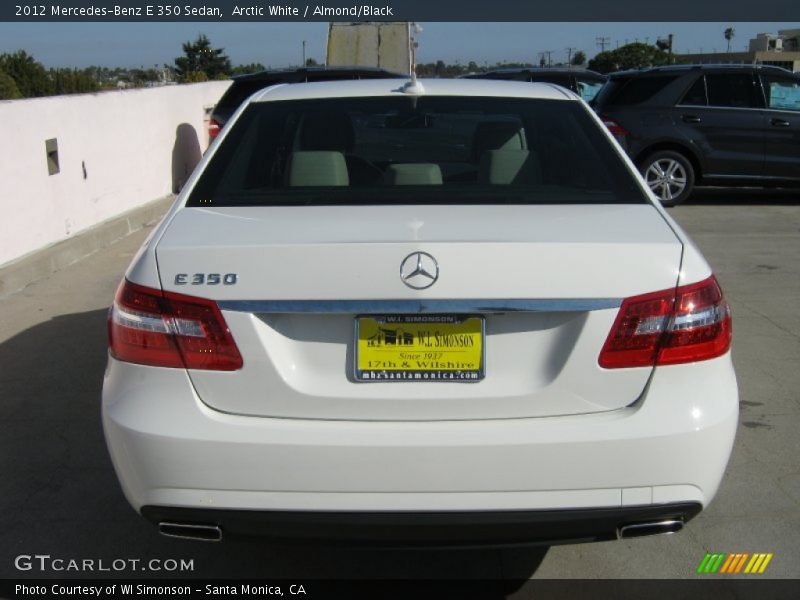 Arctic White / Almond/Black 2012 Mercedes-Benz E 350 Sedan