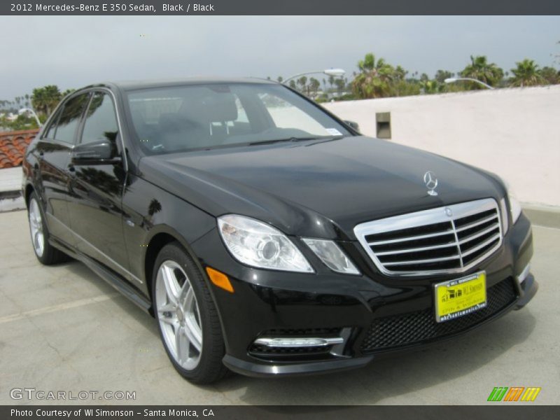 Black / Black 2012 Mercedes-Benz E 350 Sedan