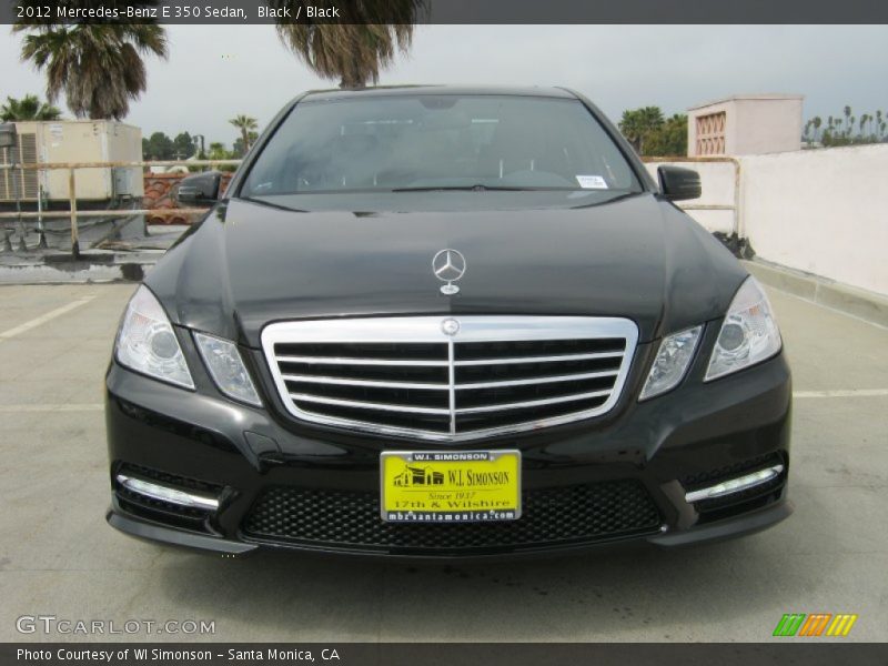 Black / Black 2012 Mercedes-Benz E 350 Sedan