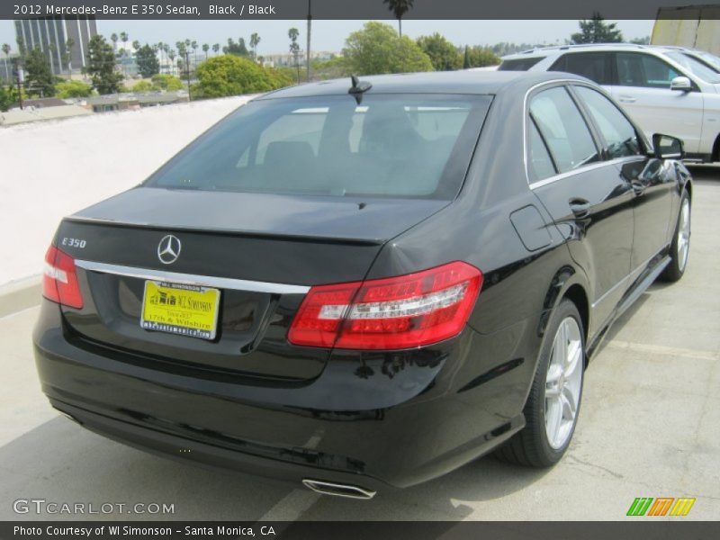 Black / Black 2012 Mercedes-Benz E 350 Sedan