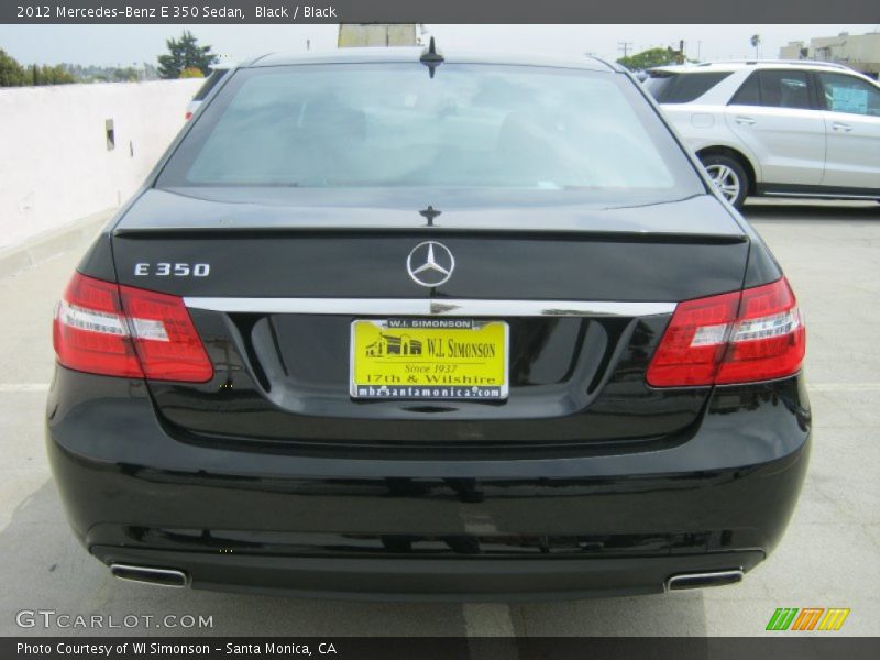 Black / Black 2012 Mercedes-Benz E 350 Sedan