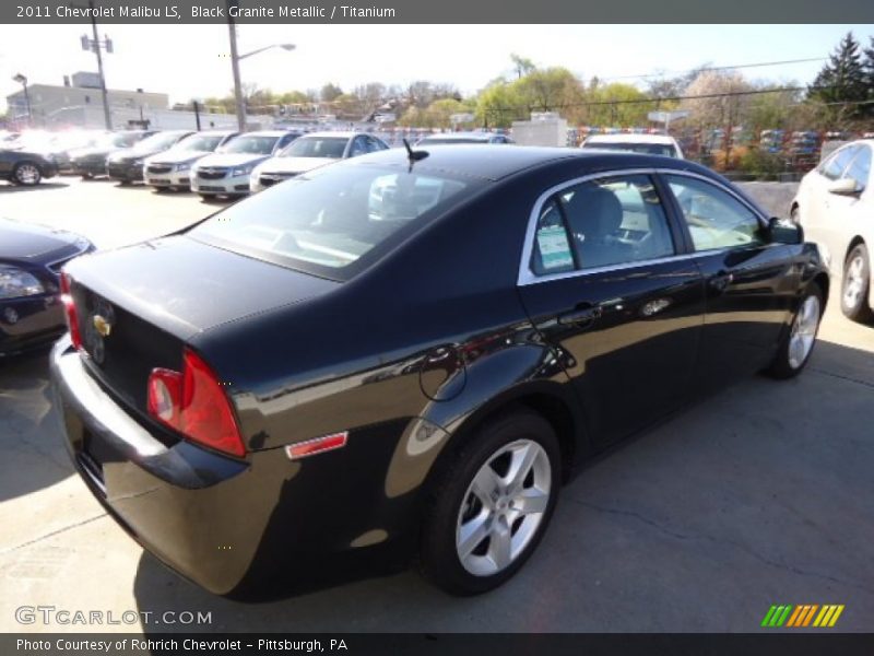 Black Granite Metallic / Titanium 2011 Chevrolet Malibu LS