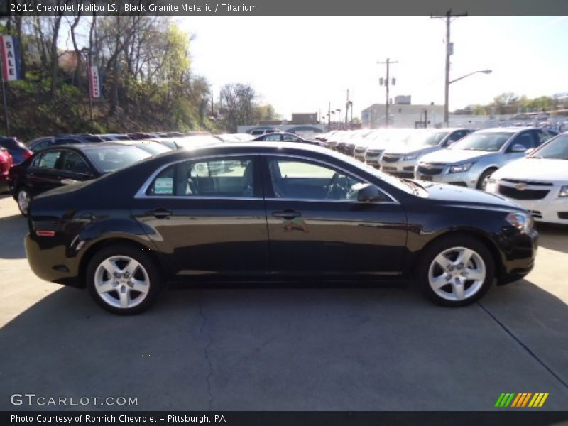Black Granite Metallic / Titanium 2011 Chevrolet Malibu LS