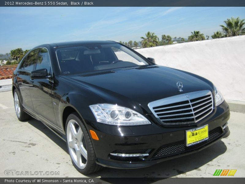Black / Black 2012 Mercedes-Benz S 550 Sedan