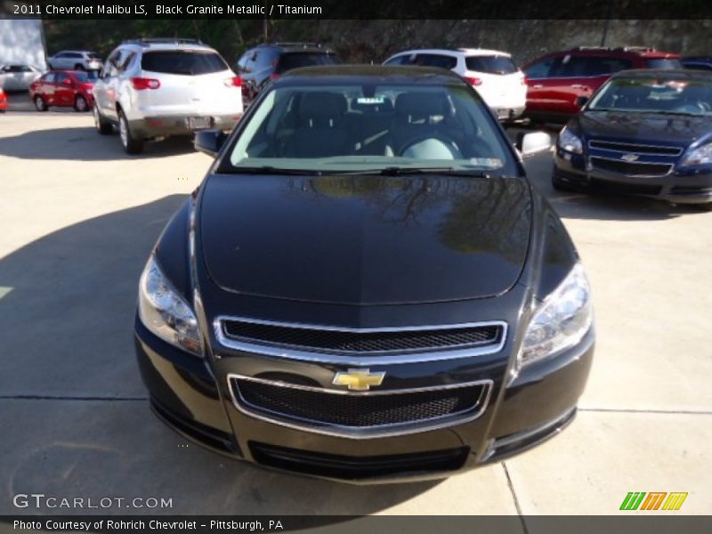 Black Granite Metallic / Titanium 2011 Chevrolet Malibu LS