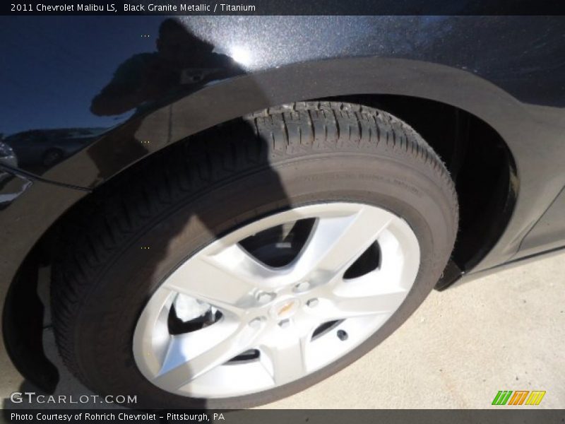 Black Granite Metallic / Titanium 2011 Chevrolet Malibu LS