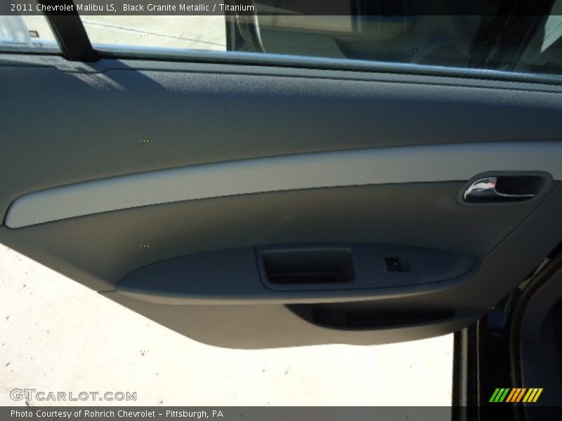 Black Granite Metallic / Titanium 2011 Chevrolet Malibu LS