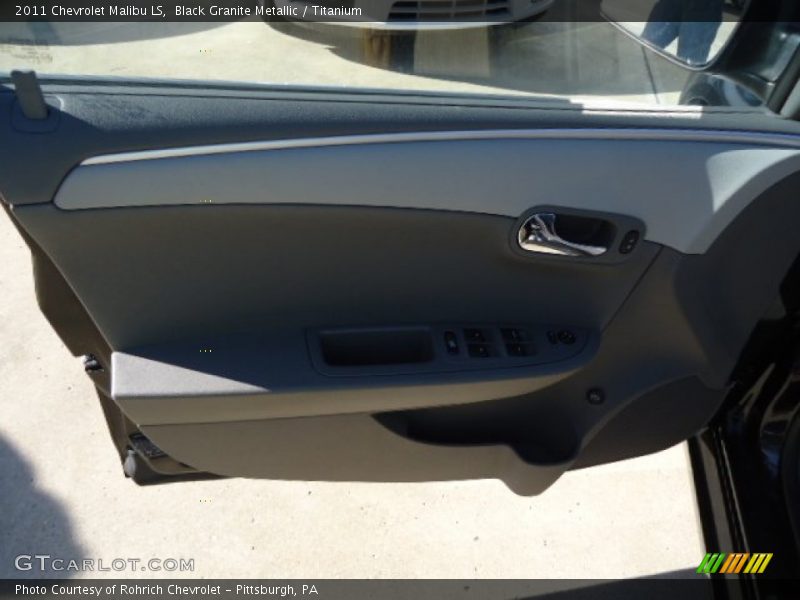 Black Granite Metallic / Titanium 2011 Chevrolet Malibu LS