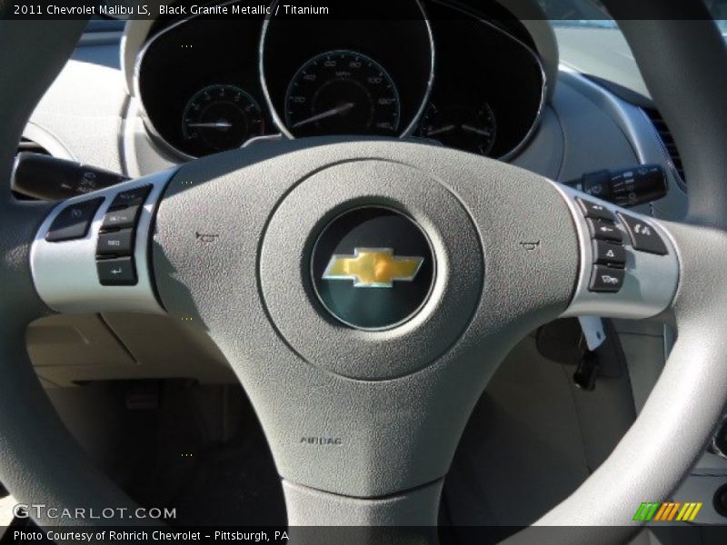 Black Granite Metallic / Titanium 2011 Chevrolet Malibu LS