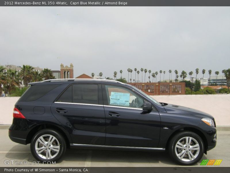 Capri Blue Metallic / Almond Beige 2012 Mercedes-Benz ML 350 4Matic