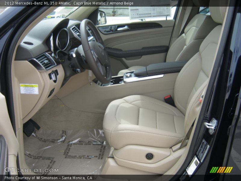 Capri Blue Metallic / Almond Beige 2012 Mercedes-Benz ML 350 4Matic