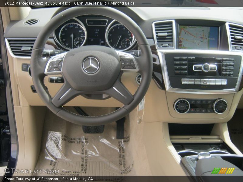 Capri Blue Metallic / Almond Beige 2012 Mercedes-Benz ML 350 4Matic