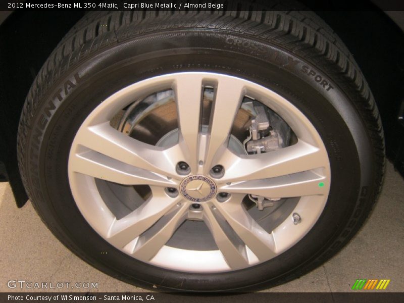 Capri Blue Metallic / Almond Beige 2012 Mercedes-Benz ML 350 4Matic