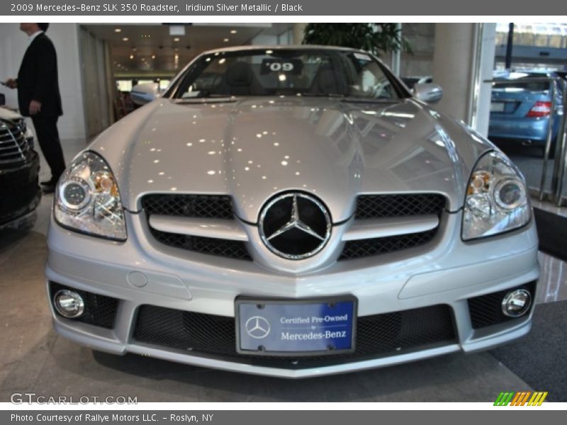 Iridium Silver Metallic / Black 2009 Mercedes-Benz SLK 350 Roadster