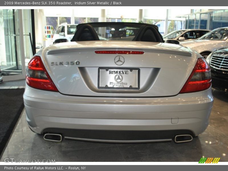 Iridium Silver Metallic / Black 2009 Mercedes-Benz SLK 350 Roadster