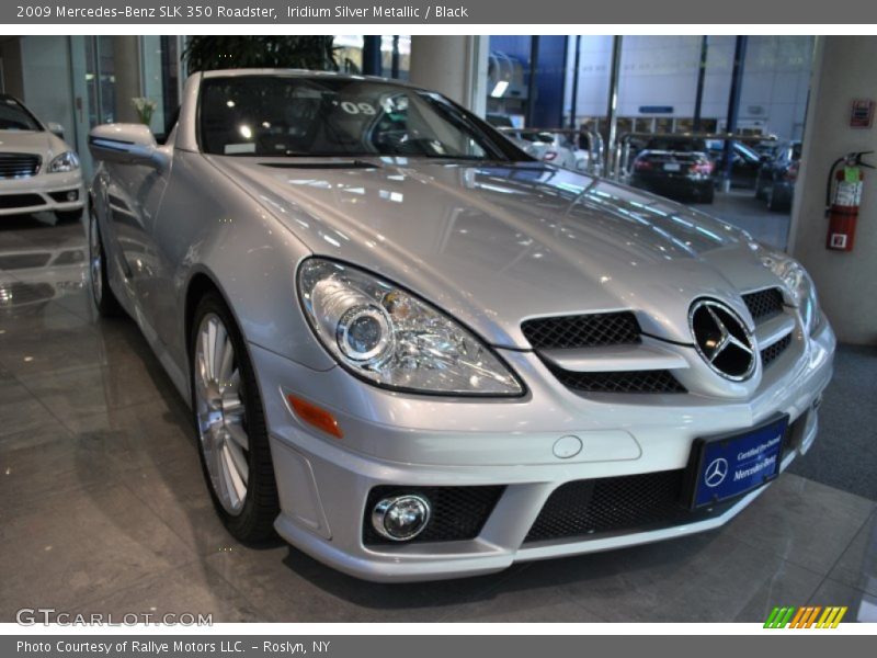 Iridium Silver Metallic / Black 2009 Mercedes-Benz SLK 350 Roadster