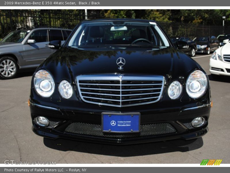 Black / Black 2009 Mercedes-Benz E 350 4Matic Sedan