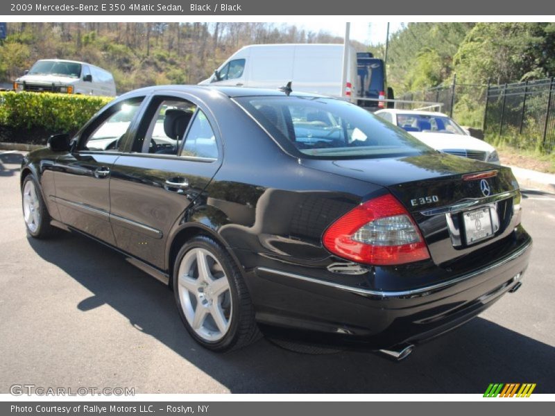 Black / Black 2009 Mercedes-Benz E 350 4Matic Sedan