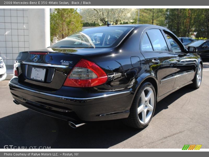 Black / Black 2009 Mercedes-Benz E 350 4Matic Sedan