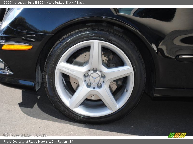 Black / Black 2009 Mercedes-Benz E 350 4Matic Sedan