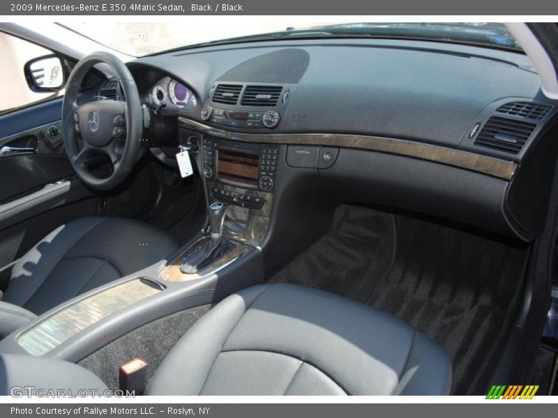Black / Black 2009 Mercedes-Benz E 350 4Matic Sedan