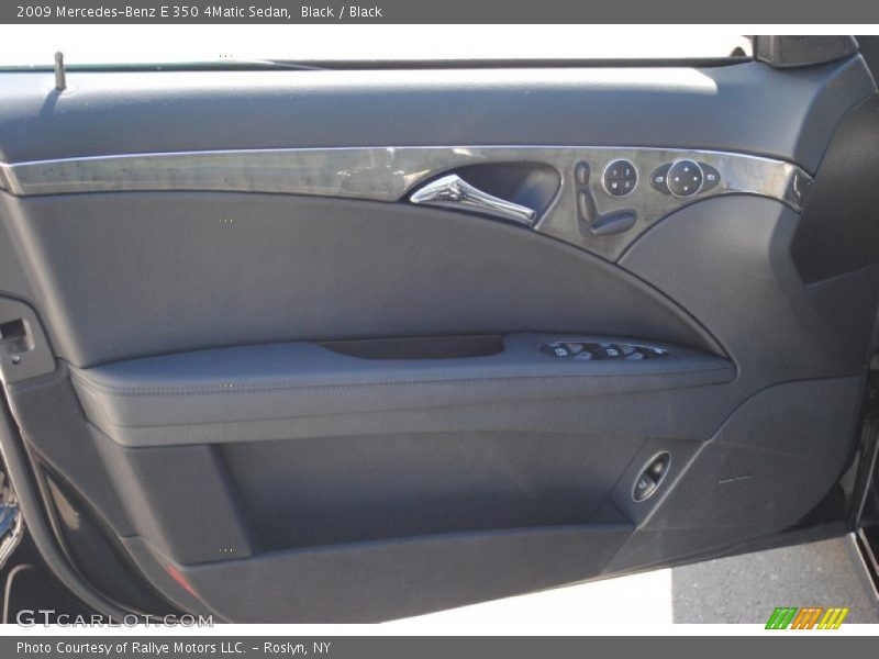 Black / Black 2009 Mercedes-Benz E 350 4Matic Sedan