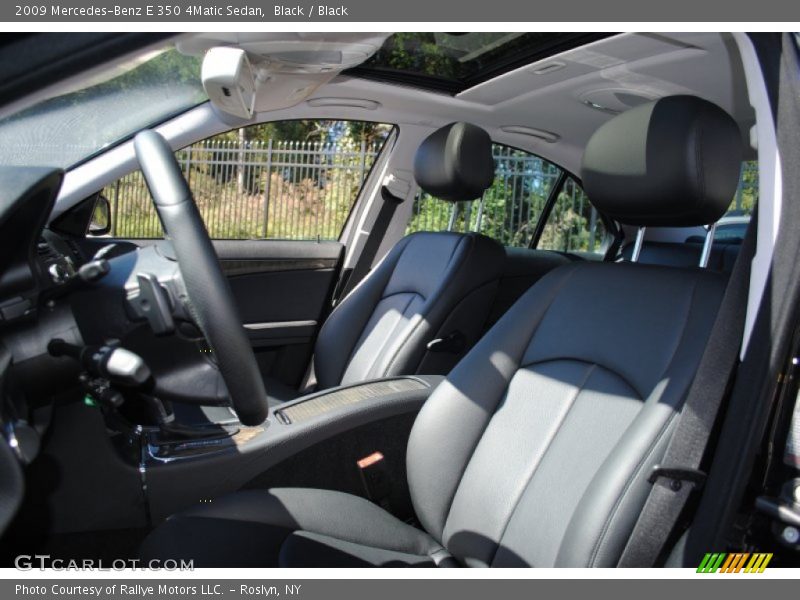 Black / Black 2009 Mercedes-Benz E 350 4Matic Sedan