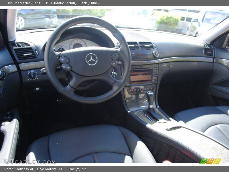 Black / Black 2009 Mercedes-Benz E 350 4Matic Sedan