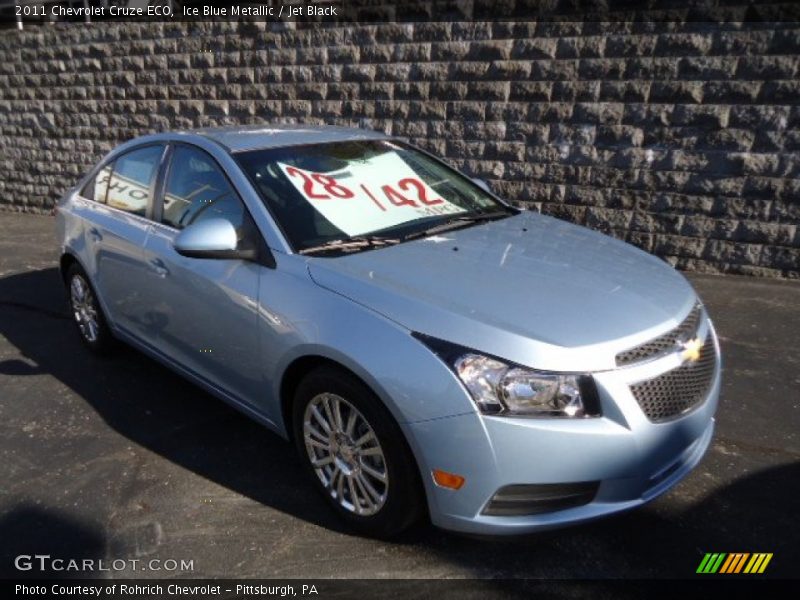 Ice Blue Metallic / Jet Black 2011 Chevrolet Cruze ECO