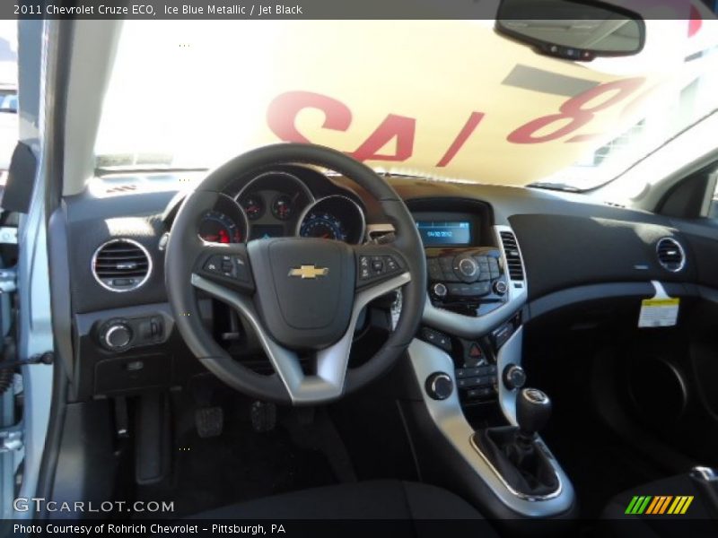 Ice Blue Metallic / Jet Black 2011 Chevrolet Cruze ECO