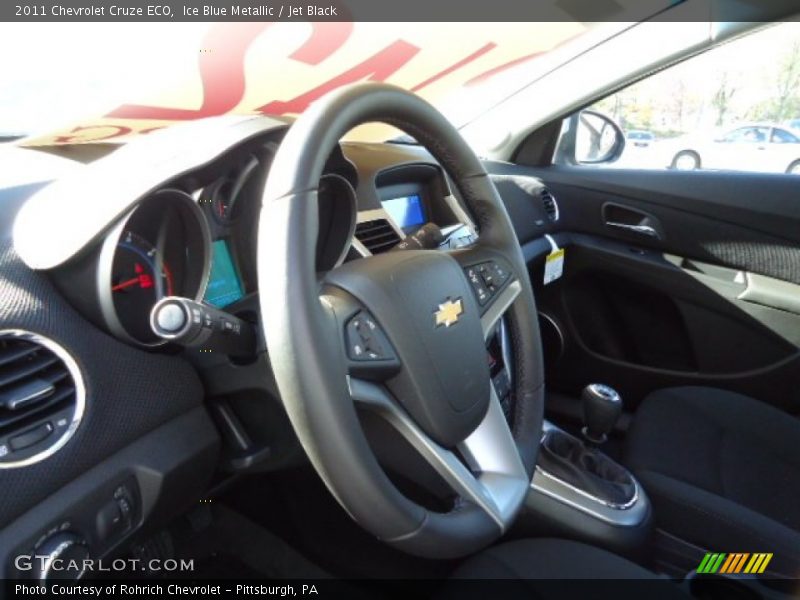 Ice Blue Metallic / Jet Black 2011 Chevrolet Cruze ECO