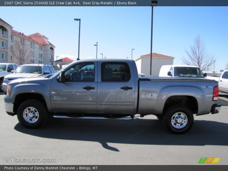 Steel Gray Metallic / Ebony Black 2007 GMC Sierra 2500HD SLE Crew Cab 4x4