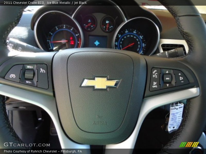 Ice Blue Metallic / Jet Black 2011 Chevrolet Cruze ECO