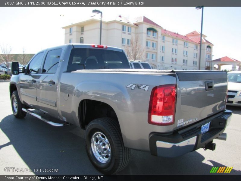 Steel Gray Metallic / Ebony Black 2007 GMC Sierra 2500HD SLE Crew Cab 4x4