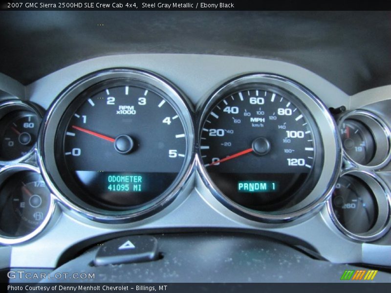 Steel Gray Metallic / Ebony Black 2007 GMC Sierra 2500HD SLE Crew Cab 4x4